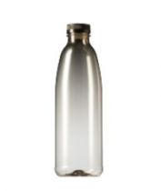 Bottle 1000ml clear 28gr + black cap RPET