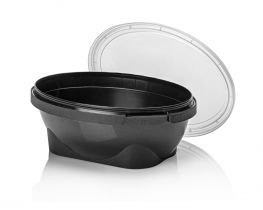 PP Elitocup EC132-345ml oval BLACK