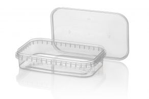 PP tray RE 500ml TRP + lid TE TRP