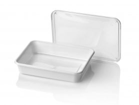Reusable PP inj. m tray 182/35  500cc WHITE