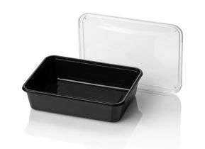 Reusable PP inj. m tray 182/45  750cc BLACK