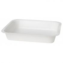 Cardboard/PET Menutray 227x177x40 WHITE