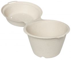 Snack box 575ml pulp with lid