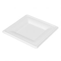 Bagasse Square Plate 160x160 WHITE