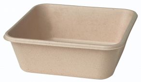 Bagasse Box 155x155x53 900cc Brown