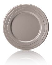 PP reusable plate round 24cm grey