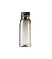 Bottle 250ml clear 16gr + black cap RPET