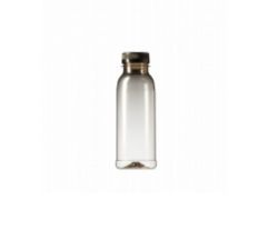 Bottle 330ml clear 16gr + black cap RPET