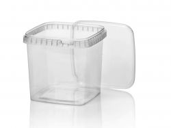 PP container TE 128x128mm 1280ml TRP