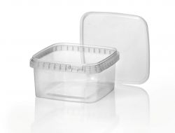 PP container TE 128x128mm 500ml TRP