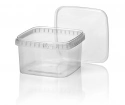 PP container TE 128x128mm 790ml TRP