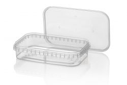 PP tray RE 500ml TRP + lid TE TRP