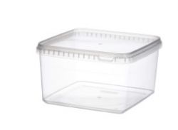 PP injection moulded container TE 195/113 3.0l + Lid TRP