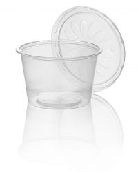 Sauce Cup 100cc PP TRP + Lid PP TRP<O>