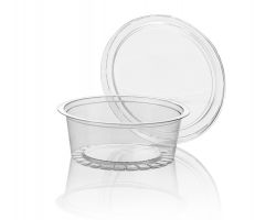 RPET Sauce Cup 80cc + RPET Lid 75mm TRP