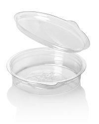 PET pot met vast deksel TRP 130cc Olipack