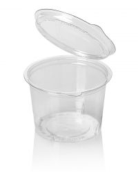 PET jar with hinged lid TRP  500cc Olipack