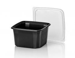 PP cups 114/64 500cc BLACK<A>
