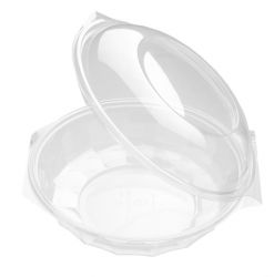 RPET salad bowl + hinged lid 750cc TRP