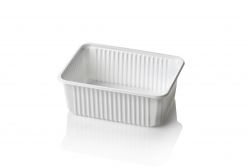 PP tray 180/64 1000cc th WHITE <A>