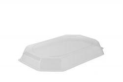 Catering cap octagonal 55 cm crystal clear