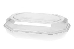 Catering cap octagonal 45 cm crystal clear