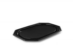 RPET cat. tray 8-oct. 55cm 10x10 BLACK