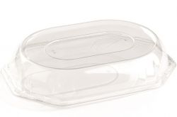 Catering tray/ lid 45 RPET Crystal Clear