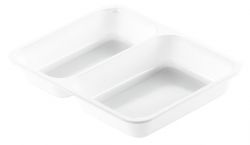 CPET tray 2C 226x176x35mm WHITE