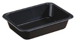 CPET tray 1C 171x127x35mm BLACK
