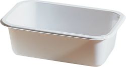 CPET tray 1C 188x119x54mm WHITE