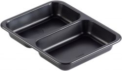 PP menutray 2-comp M10/30 black (O)