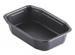 PP tray 1300ml 1C 215x148x70mm BLACK
