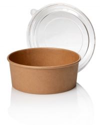 Kraft paper bowl 184x161x70  44oz/1300ml