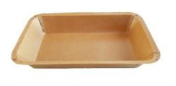 Kraft/PET paper tray 230x145x40