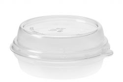 RPET Lid for Bagasse Bowls 170x35mm Trp