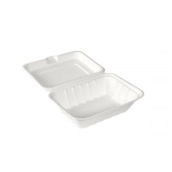 Bagasse MealBox 185x143x62 530cc White