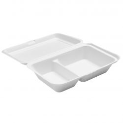 Bagasse MealBox 241x163x65 470/300cc White