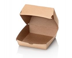 Hamburgerbox Medium kraft brown 4x100pcs