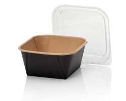 PRIME-LINE Kraft Tray square 650ml