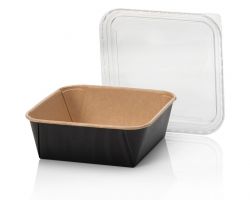 PRIME-LINE Kraft Tray square 1320ml