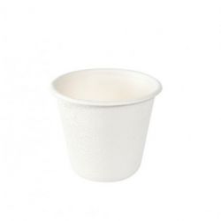 Dressing Cup Bagasse 85cc White