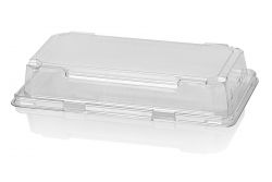 Lid delitray 176x96x30 APET crystal clear