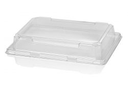 Lid delitray 190x134x30 APET CC