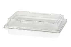 Lid delitray 220x140x30 APET CC