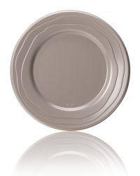 PP reusable plate round 18,5cm grey